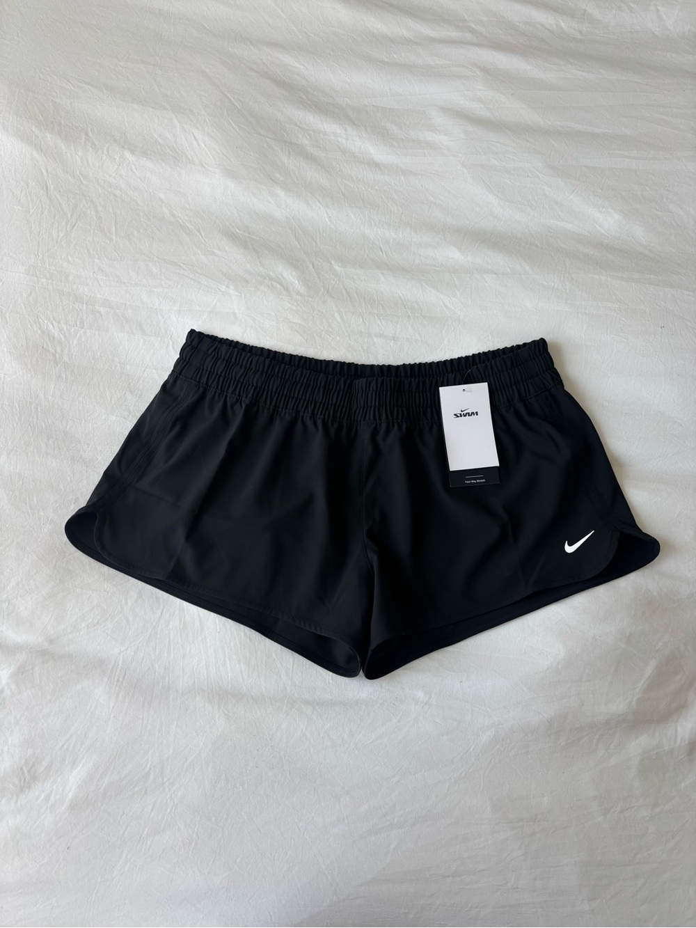 Nike Swim Black Athletic Shorts Women’s Large NWT